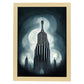 Nacnic Lámina Empire State Audaz al estilo de T. Burton. Ilustraciones de monumentos, ciudades, paises inspiradas en arte gótico y oscuro. Diseño y Decoración de Interiores.-Artwork-Nacnic-A4-Marco Madera clara-Nacnic Estudio SL
