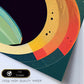 Nacnic Lámina en Estilo Abstracto colores Frecuencia. Llamativas y modernas Ilustraciones artísticas a todo color para el Diseño y Decoración de Interiores.-Artwork-Nacnic-Nacnic Estudio SL