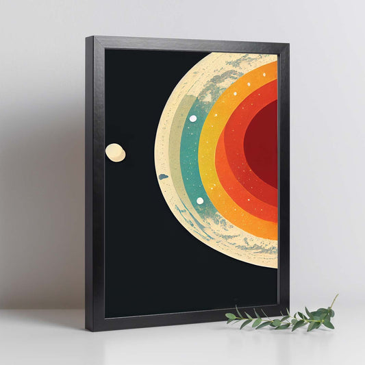 Nacnic Lámina en Estilo Abstracto Luna. Llamativas y modernas Ilustraciones artísticas a todo color para el Diseño y Decoración de Interiores.-Artwork-Nacnic-Nacnic Estudio SL