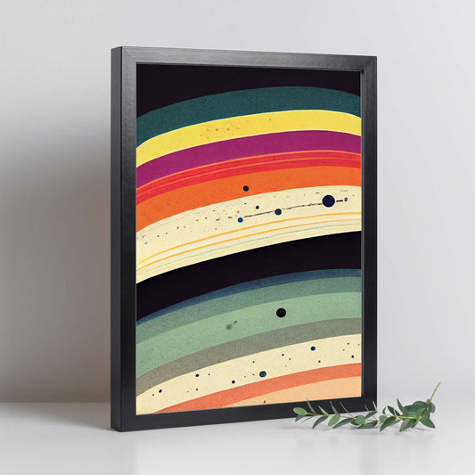 Nacnic Lámina en Estilo Abstracto Marciano. Llamativas y modernas Ilustraciones artísticas a todo color para el Diseño y Decoración de Interiores.-Artwork-Nacnic-Nacnic Estudio SL