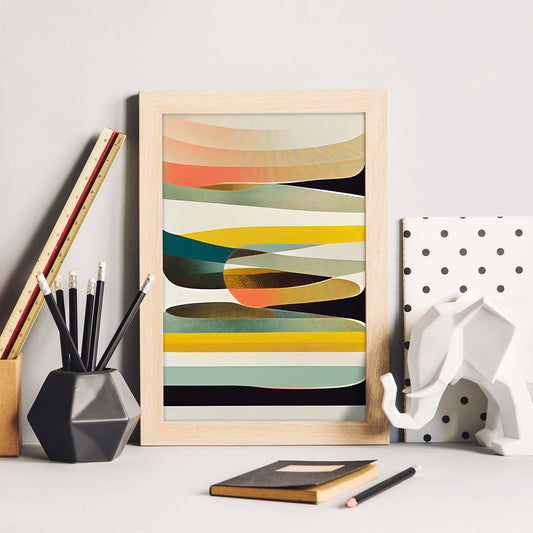 Nacnic Lámina en Estilo Abstracto Nube. Llamativas y modernas Ilustraciones artísticas a todo color para el Diseño y Decoración de Interiores.-Artwork-Nacnic-Nacnic Estudio SL