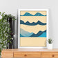 Nacnic Lámina en Estilo Abstracto Ola. Llamativas y modernas Ilustraciones artísticas a todo color para el Diseño y Decoración de Interiores.-Artwork-Nacnic-Nacnic Estudio SL