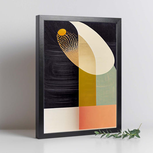 Nacnic Lámina en Estilo Abstracto Orbe. Llamativas y modernas Ilustraciones artísticas a todo color para el Diseño y Decoración de Interiores.-Artwork-Nacnic-Nacnic Estudio SL