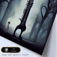 Nacnic Lámina Fagot Generoso al estilo de T. Burton. Ilustraciones de escenas y lugares inspiradas en arte gótico y oscuro. Diseño y Decoración de Interiores.-Artwork-Nacnic-Nacnic Estudio SL