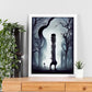Nacnic Lámina Fagot Generoso al estilo de T. Burton. Ilustraciones de escenas y lugares inspiradas en arte gótico y oscuro. Diseño y Decoración de Interiores.-Artwork-Nacnic-Nacnic Estudio SL