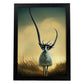 Nacnic Lámina Gacela Amable estilo T. Burton. Ilustraciones y pósters de animales inspirados en el arte gótico y oscuro de Burton. Diseño y Decoración de Interiores.-Artwork-Nacnic-A4-Sin marco-Nacnic Estudio SL