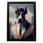 Nacnic Lámina Gran danés Intelectual en estilo Fotografía a todo color. Divertidas ilustraciones realistas de animales con ropa humana. Diseño y Decoración de Interiores.-Artwork-Nacnic-A4-Sin marco-Nacnic Estudio SL