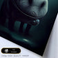 Nacnic Lámina Hipopótamo Racional estilo T. Burton. Ilustraciones y pósters de animales inspirados en el arte gótico y oscuro de Burton. Diseño y Decoración de Interiores.-Artwork-Nacnic-Nacnic Estudio SL