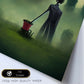 Nacnic Lámina Jardinero Racional al estilo de T. Burton. Ilustraciones de profesiones y oficios inspiradas en arte gótico y oscuro. Diseño y Decoración de Interiores.-Artwork-Nacnic-Nacnic Estudio SL