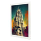 Nacnic Lámina La Sagrada Familia Sensible al estilo de T. Burton. Ilustraciones de monumentos, ciudades, paises inspiradas en arte gótico y oscuro. Diseño y Decoración de Interiores.-Artwork-Nacnic-Nacnic Estudio SL