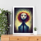 Nacnic Lámina León Dinámico estilo T. Burton. Ilustraciones y pósters de animales inspirados en el arte gótico y oscuro de Burton. Diseño y Decoración de Interiores.-Artwork-Nacnic-Nacnic Estudio SL