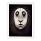 Nacnic Lámina León Leal estilo T. Burton. Ilustraciones y pósters de animales inspirados en el arte gótico y oscuro de Burton. Diseño y Decoración de Interiores.-Artwork-Nacnic-A4-Marco Blanco-Nacnic Estudio SL