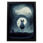 Nacnic Lámina Lobo Empático estilo T. Burton. Ilustraciones y pósters de animales inspirados en el arte gótico y oscuro de Burton. Diseño y Decoración de Interiores.-Artwork-Nacnic-A4-Sin marco-Nacnic Estudio SL