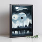 Nacnic Lámina London Eye Audaz al estilo de T. Burton. Ilustraciones de monumentos, ciudades, paises inspiradas en arte gótico y oscuro. Diseño y Decoración de Interiores.-Artwork-Nacnic-Nacnic Estudio SL