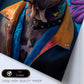 Nacnic Lámina Mastín italiano Optimista en estilo Fotografía a todo color. Divertidas ilustraciones realistas de animales con ropa humana. Diseño y Decoración de Interiores.-Artwork-Nacnic-Nacnic Estudio SL