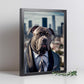 Nacnic Lámina Mastín italiano Práctico en estilo Fotografía a todo color. Divertidas ilustraciones realistas de animales con ropa humana. Diseño y Decoración de Interiores.-Artwork-Nacnic-Nacnic Estudio SL