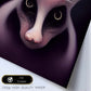 Nacnic Lámina Mofeta Racional estilo T. Burton. Ilustraciones y pósters de animales inspirados en el arte gótico y oscuro de Burton. Diseño y Decoración de Interiores.-Artwork-Nacnic-Nacnic Estudio SL