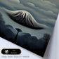 Nacnic Lámina Monte Fuji Intelectual al estilo de T. Burton. Ilustraciones de monumentos, ciudades, paises inspiradas en arte gótico y oscuro. Diseño y Decoración de Interiores.-Artwork-Nacnic-Nacnic Estudio SL