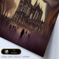 Nacnic Lámina Notre Dame Sensible al estilo de T. Burton. Ilustraciones de monumentos, ciudades, paises inspiradas en arte gótico y oscuro. Diseño y Decoración de Interiores.-Artwork-Nacnic-Nacnic Estudio SL