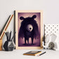 Nacnic Lámina Oso Amistoso estilo T. Burton. Ilustraciones y pósters de animales inspirados en el arte gótico y oscuro de Burton. Diseño y Decoración de Interiores.-Artwork-Nacnic-Nacnic Estudio SL