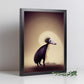 Nacnic Lámina Oso hormiguero Humilde estilo T. Burton. Ilustraciones y pósters de animales inspirados en el arte gótico y oscuro de Burton. Diseño y Decoración de Interiores.-Artwork-Nacnic-Nacnic Estudio SL