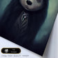 Nacnic Lámina Oso pardo Amable estilo T. Burton. Ilustraciones y pósters de animales inspirados en el arte gótico y oscuro de Burton. Diseño y Decoración de Interiores.-Artwork-Nacnic-Nacnic Estudio SL