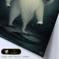 Nacnic Lámina Oso polar Generoso estilo T. Burton. Ilustraciones y pósters de animales inspirados en el arte gótico y oscuro de Burton. Diseño y Decoración de Interiores.-Artwork-Nacnic-Nacnic Estudio SL