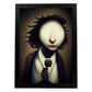 Nacnic Lámina Periodista Cooperativo al estilo de T. Burton. Ilustraciones de profesiones y oficios inspiradas en arte gótico y oscuro. Diseño y Decoración de Interiores.-Artwork-Nacnic-A4-Sin marco-Nacnic Estudio SL