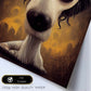 Nacnic Lámina Perro Amable estilo T. Burton. Ilustraciones y pósters de animales inspirados en el arte gótico y oscuro de Burton. Diseño y Decoración de Interiores.-Artwork-Nacnic-Nacnic Estudio SL