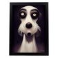 Nacnic Lámina Perro Dependiente estilo T. Burton. Ilustraciones y pósters de animales inspirados en el arte gótico y oscuro de Burton. Diseño y Decoración de Interiores.-Artwork-Nacnic-A4-Sin marco-Nacnic Estudio SL
