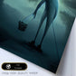 Nacnic Lámina Pescador Cooperativo al estilo de T. Burton. Ilustraciones de profesiones y oficios inspiradas en arte gótico y oscuro. Diseño y Decoración de Interiores.-Artwork-Nacnic-Nacnic Estudio SL