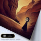 Nacnic Lámina Petra Empático al estilo de T. Burton. Ilustraciones de monumentos, ciudades, paises inspiradas en arte gótico y oscuro. Diseño y Decoración de Interiores.-Artwork-Nacnic-Nacnic Estudio SL