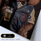 Nacnic Lámina Poodle 2 Creativo en estilo Fotografía a todo color. Divertidas ilustraciones realistas de animales con ropa humana. Diseño y Decoración de Interiores.-Artwork-Nacnic-Nacnic Estudio SL