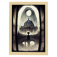 Nacnic Lámina San Basilio Sensible al estilo de T. Burton. Ilustraciones de monumentos, ciudades, paises inspiradas en arte gótico y oscuro. Diseño y Decoración de Interiores.-Artwork-Nacnic-A4-Marco Madera clara-Nacnic Estudio SL