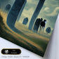 Nacnic Lámina Stonehenge Dinámico al estilo de T. Burton. Ilustraciones de monumentos, ciudades, paises inspiradas en arte gótico y oscuro. Diseño y Decoración de Interiores.-Artwork-Nacnic-Nacnic Estudio SL