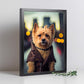 Nacnic Lámina Terrier de Australia Curioso en estilo Fotografía a todo color. Divertidas ilustraciones realistas de animales con ropa humana. Diseño y Decoración de Interiores.-Artwork-Nacnic-Nacnic Estudio SL
