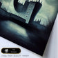 Nacnic Lámina Torre de Londres Optimista al estilo de T. Burton. Ilustraciones de monumentos, ciudades, paises inspiradas en arte gótico y oscuro. Diseño y Decoración de Interiores.-Artwork-Nacnic-Nacnic Estudio SL