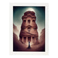 Nacnic Lámina Torre Petra Creativo al estilo de T. Burton. Ilustraciones de monumentos, ciudades, paises inspiradas en arte gótico y oscuro. Diseño y Decoración de Interiores.-Artwork-Nacnic-A4-Marco Blanco-Nacnic Estudio SL