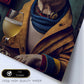 Nacnic Lámina Vallhund Encantador en estilo Fotografía a todo color. Divertidas ilustraciones realistas de animales con ropa humana. Diseño y Decoración de Interiores.-Artwork-Nacnic-Nacnic Estudio SL