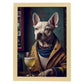 Nacnic Lámina Vallhund Encantador en estilo Fotografía a todo color. Divertidas ilustraciones realistas de animales con ropa humana. Diseño y Decoración de Interiores.-Artwork-Nacnic-A4-Marco Madera clara-Nacnic Estudio SL