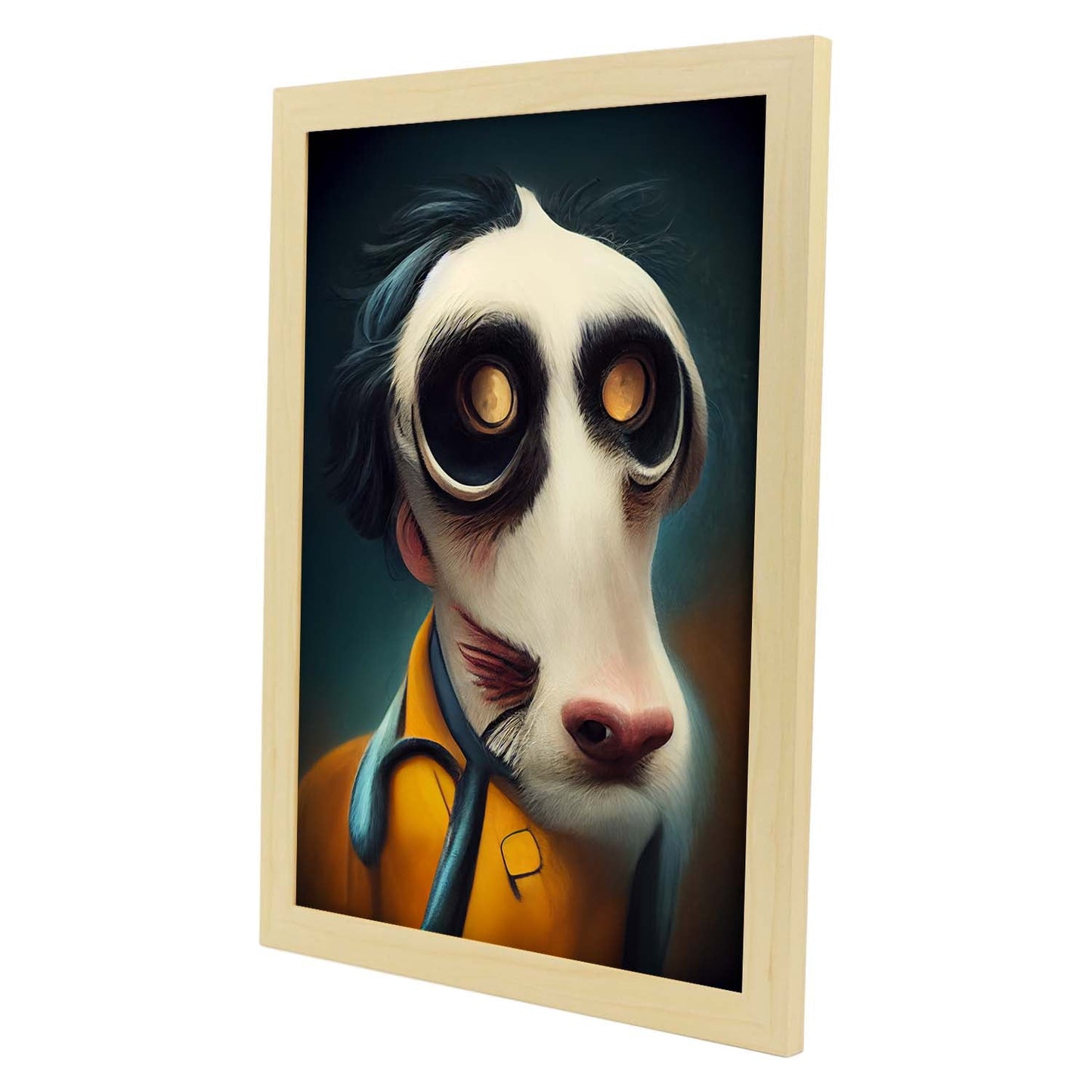 Nacnic Lámina Veterinario Práctico estilo T. Burton. Ilustraciones y pósters de animales inspirados en el arte gótico y oscuro de Burton. Diseño y Decoración de Interiores.-Artwork-Nacnic-Nacnic Estudio SL