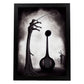 Nacnic Lámina Violín Práctico al estilo de T. Burton. Ilustraciones de escenas y lugares inspiradas en arte gótico y oscuro. Diseño y Decoración de Interiores.-Artwork-Nacnic-A4-Sin marco-Nacnic Estudio SL