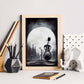 Nacnic Lámina Violonchelo Racional al estilo de T. Burton. Ilustraciones de escenas y lugares inspiradas en arte gótico y oscuro. Diseño y Decoración de Interiores.-Artwork-Nacnic-Nacnic Estudio SL