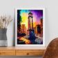 Nacnic Largo di Torre Argentina Roma Italia Pintura al óleo Bru. Estampados de arte de pared estético para el diseño de dormitorio o sala de estar.-Artwork-Nacnic-Nacnic Estudio SL
