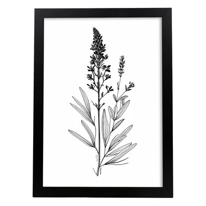 Laminas Minimalistas de Lavanda Nacnic