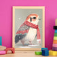 Nacnic lindo baby halcon con rojo. Estampados de arte de pared estético para el diseño de dormitorio o sala de estar.-Artwork-Nacnic-Nacnic Estudio SL