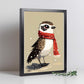 Nacnic lindo bebé águila pescadora con rojo. Estampados de arte de pared estético para el diseño de dormitorio o sala de estar.-Artwork-Nacnic-Nacnic Estudio SL