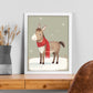 Nacnic lindo bebé burro con rojo. Estampados de arte de pared estético para el diseño de dormitorio o sala de estar.-Artwork-Nacnic-Nacnic Estudio SL