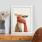 Nacnic lindo bebé canguro con rojo. Estampados de arte de pared estético para el diseño de dormitorio o sala de estar.-Artwork-Nacnic-Nacnic Estudio SL