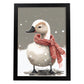 Nacnic lindo bebé cisne con rojo. Estampados de arte de pared estético para el diseño de dormitorio o sala de estar.-Artwork-Nacnic-A4-Sin marco-Nacnic Estudio SL